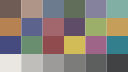 Colour chart rendered in Focal's matte look