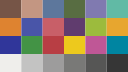 Colour chart rendered in Focal's silk look